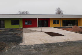 Außenanlagen eines Kindergartens
